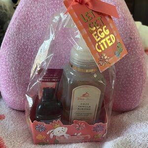 EASTER BASKET B&B Works/ Vanilla Almond Hand Soap, Hand Lotion, and Sanitizer
